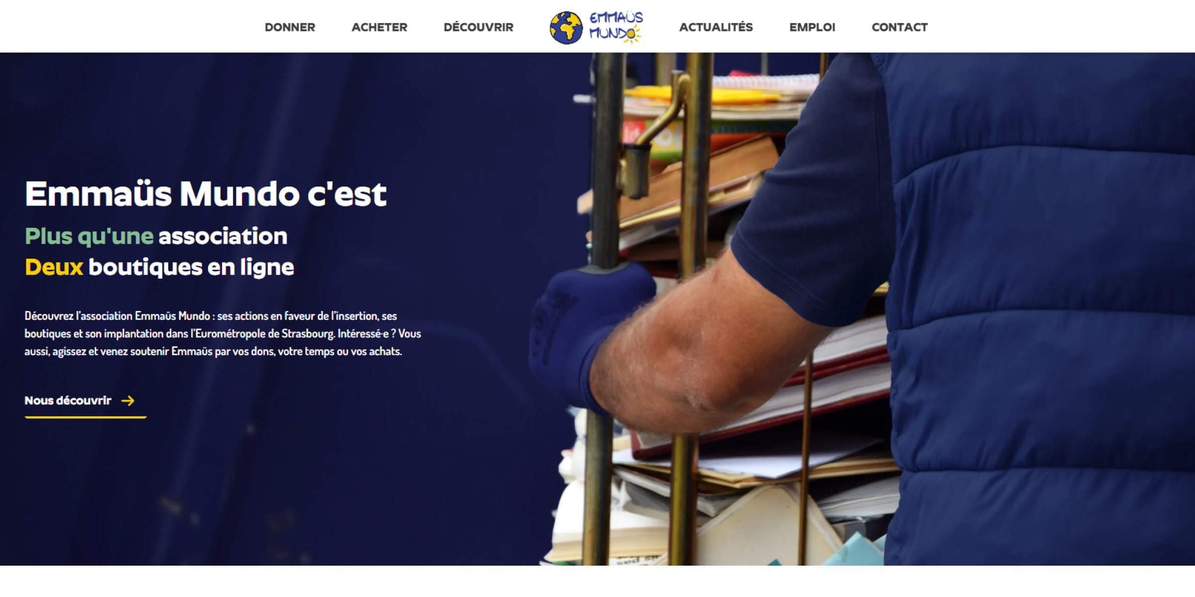 Site web d'Emmaüs Mundolsheim